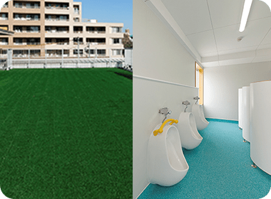 屋上園庭・トイレ